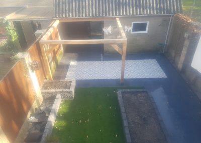 Tuinaanleg Nunspeet sierbestrating onderhoudsarme tuin