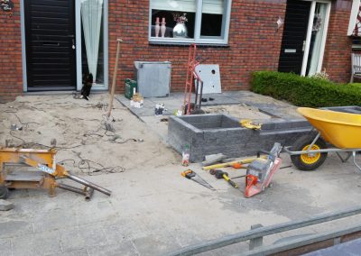 Aanleg onderhoudsarme voortuin Nunspeet