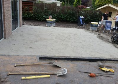 bestrating achtertuin Nunspeet