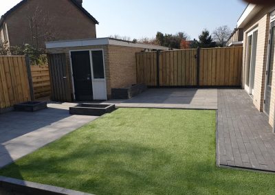 Tuinaanleg bestrating grondwerk Harderwijk