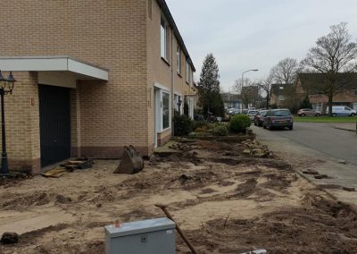 Tuinaanleg bestrating grondwerk Harderwijk