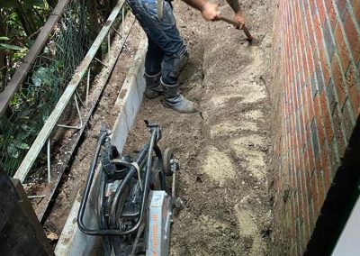 bestrating grondwerk Hulshorst achterpad