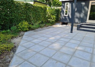 Bestrating terras achtertuin Ermelo