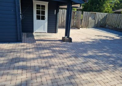 J Beelen bestratingen combinatie nieuwe bestrating grind en herbestrating Recreatiepark Ermelo