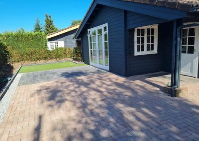 J Beelen bestratingen combinatie nieuwe bestrating grind en herbestrating Recreatiepark Ermelo